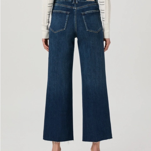 PAIGE Anessa High Rise Wide Leg Crop Jeans in Amoroso - Picture 2 of 6